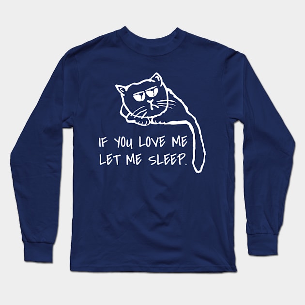 sleepy cat Long Sleeve T-Shirt by Roocolonia